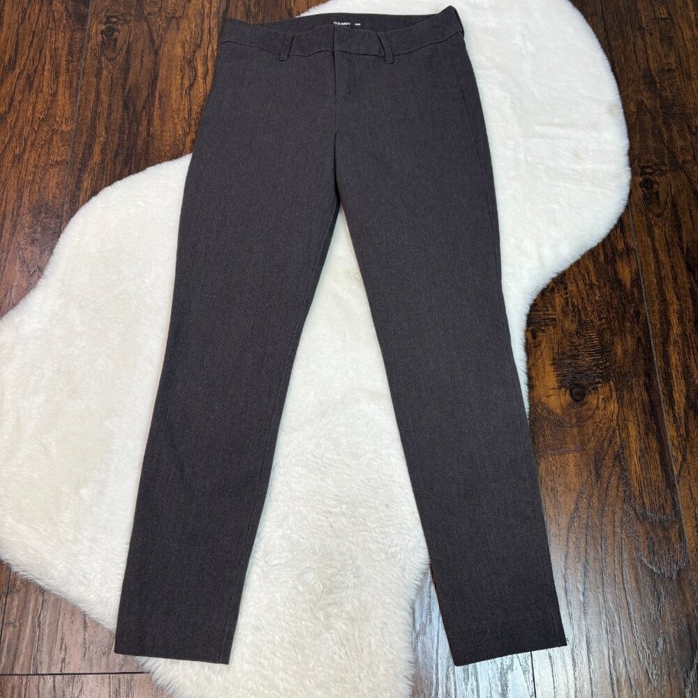 Old‎ Navy Pixie Pants 2 Gray Skinny Ankle Stretch Chino High-Rise Women's